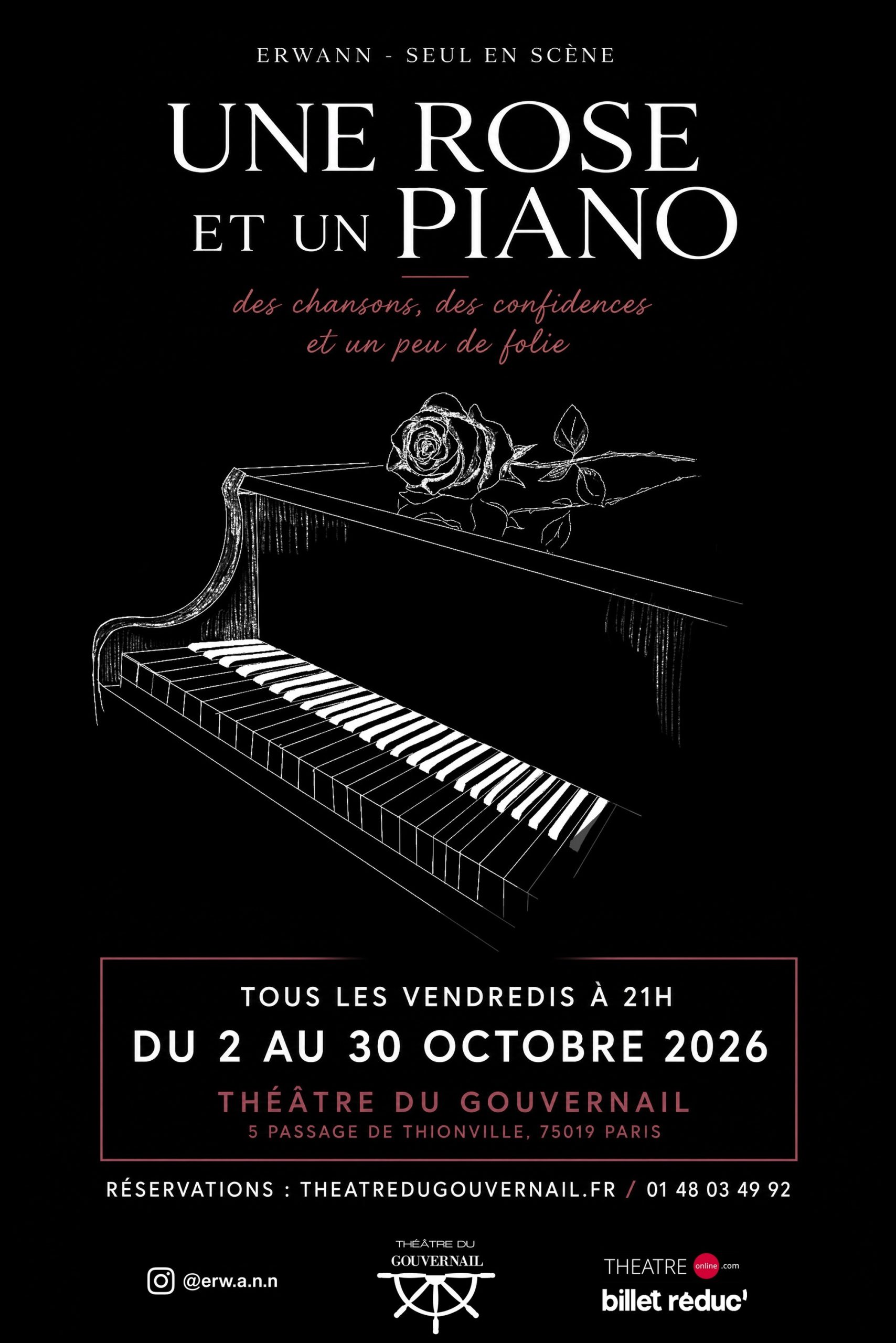 Une rose et un piano